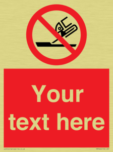 Custom prohibition Do not use for face grinding